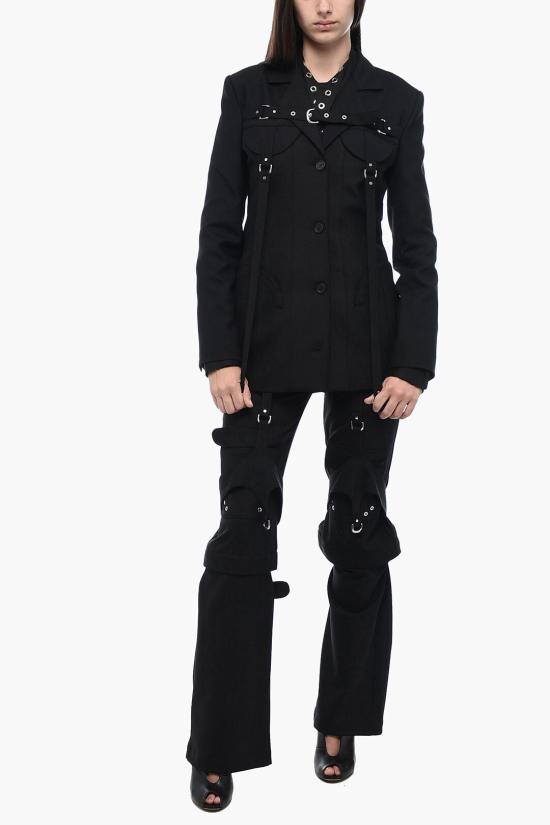  오프화이트 수트 자켓 OWEF117F23FAB0011000 Black - OFF WHITE