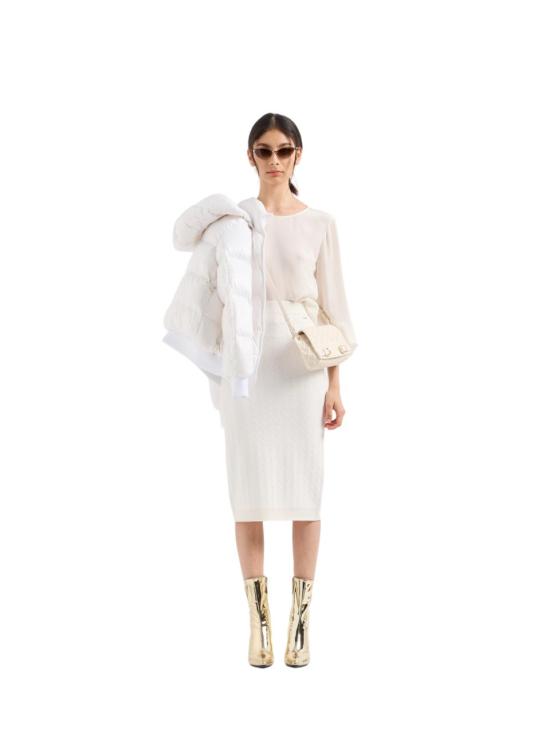 24FW 알마니 숏패딩 XW000228 U0001 BIANCO WHITE - ARMANI