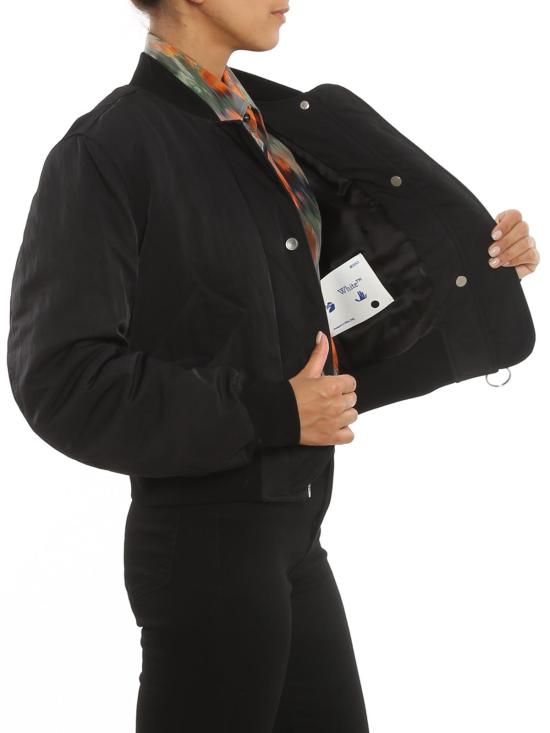  오프화이트 봄버 자켓 OWEH017F21FAB0011000 Black - OFF WHITE