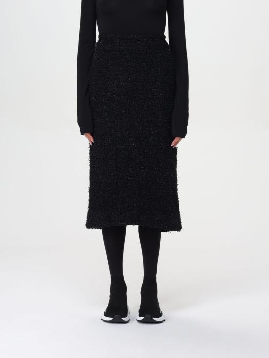 25FW 발렌시아가 미디 스커트 793601T3328 1000 Black