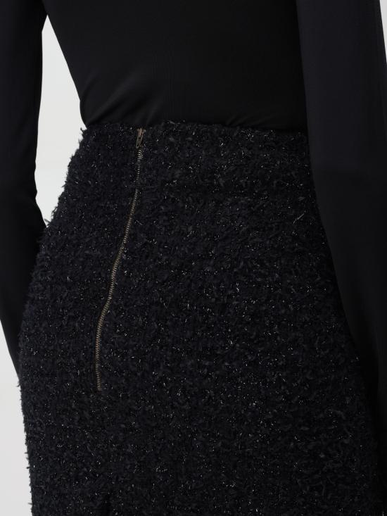 25FW 발렌시아가 미디 스커트 793601T3328 1000 Black - BALENCIAGA