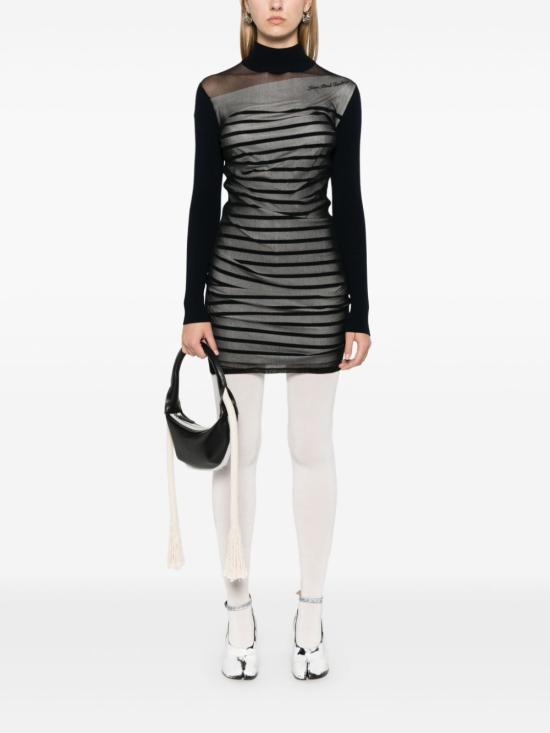  장 폴 고티에 숏 원피스 24 30 F RO212B M064 590100 590100 NAVY WHITE BLACK - JEAN PAUL GAULTIER