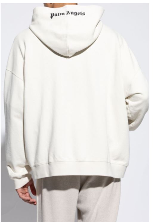 24FW 팜앤젤스 긴팔 티셔츠 PMBB153C99 FLE0020310 Off white black - PALM ANGELS