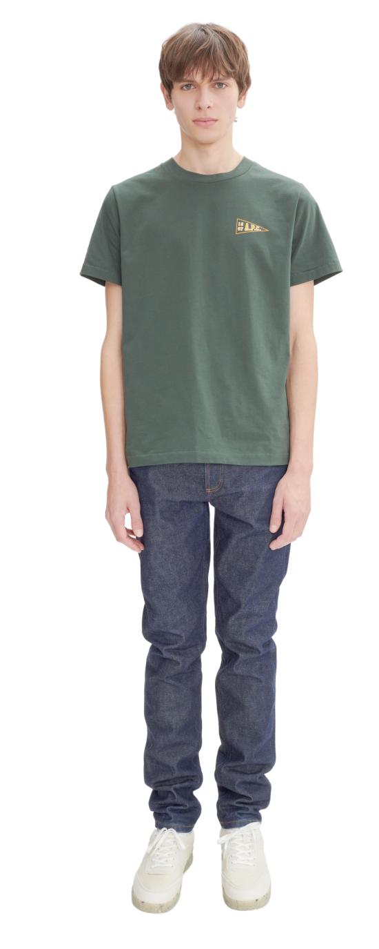 24FW 아페쎄 반팔 티셔츠 COHBW M26427 KAF VERT FONCE - A.P.C.