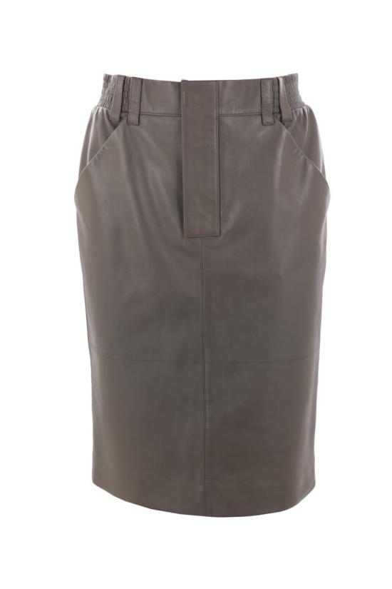 24FW 생로랑 미디 스커트 803422YCEP21243 GRAY