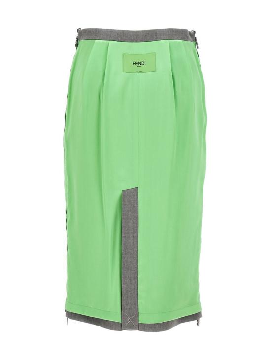  펜디 숏 스커트 FQ7451ANRIF1L7W GREEN - FENDI