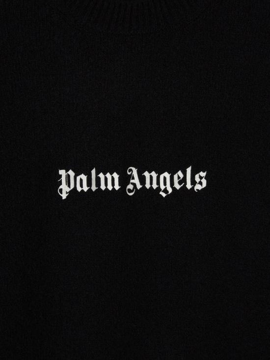  팜앤젤스 긴팔 티셔츠 PMHE054C99KNI001 1003 BLACK OFF WHITE - PALM ANGELS