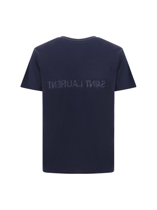 25SS 생로랑 반팔 티셔츠 663278Y37AW 4145 BLUE - SAINT LAURENT