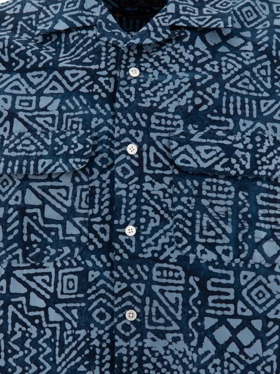 24FW 빔스 반팔 셔츠 3801011113975 Blue - BEAMS