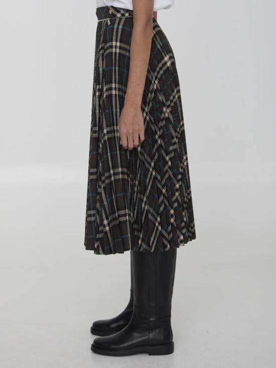 24FW 버버리 롱 스커트 3598514 8093010 C1213 Black - BURBERRY