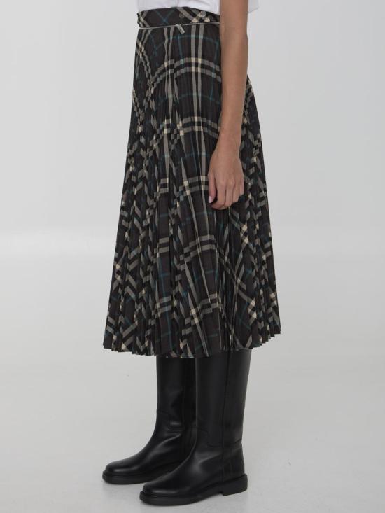 24FW 버버리 롱 스커트 3598514 8093010 C1213 Black - BURBERRY