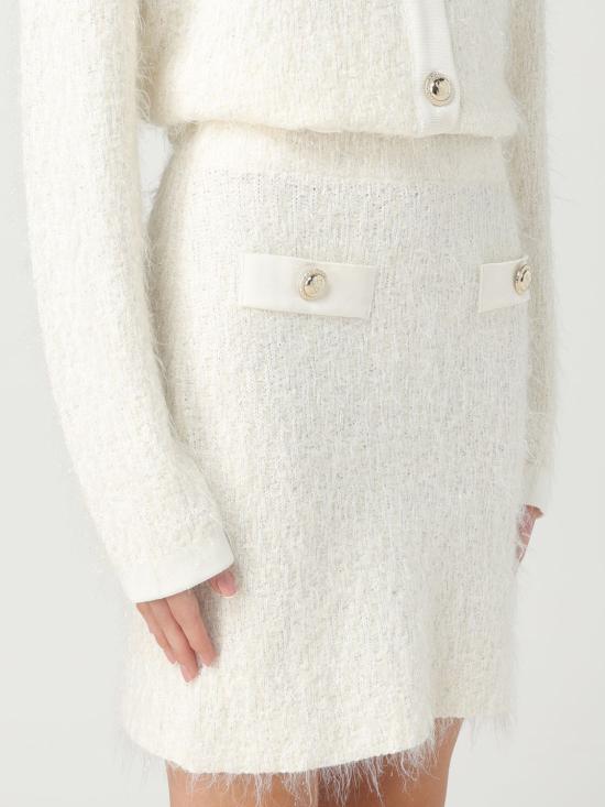  시모나 코르셀리니 숏 스커트 A23CPGOO0101 0653 White - SIMONA CORSELLINI