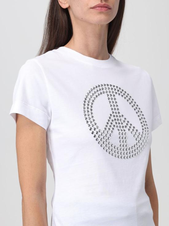  모스키노 반팔 티셔츠 07113262 0001 White - MOSCHINO