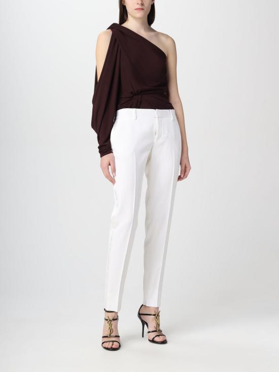 25FW 생로랑 스트레이트 팬츠 516111Y513W 9935 White - SAINT LAURENT