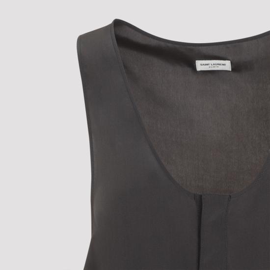  생로랑 민소매 티셔츠 789945 Y7I22 4280 TEMPETE - SAINT LAURENT