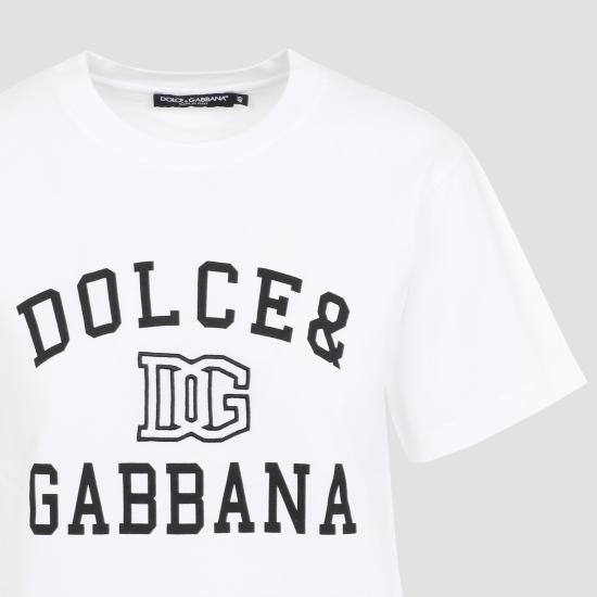 24FW 돌체앤가바나 반팔 티셔츠 F8V09Z GDCNV W0800 BIANCO OTTICO - DOLCE & GABBANA