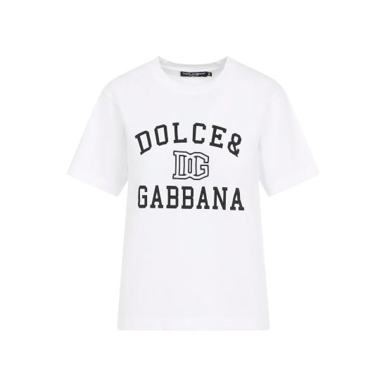 24FW 돌체앤가바나 반팔 티셔츠 F8V09Z GDCNV W0800 BIANCO OTTICO - DOLCE & GABBANA