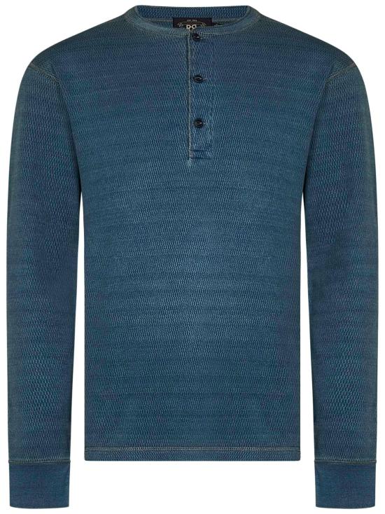 25FW 랄프 로렌 긴팔 티셔츠 782658321 001 BLUE