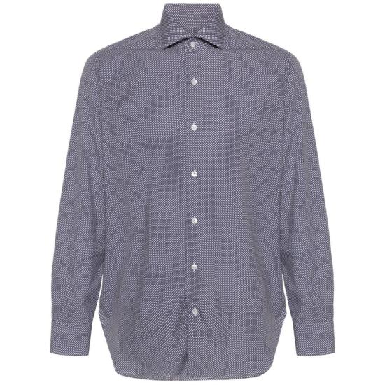  발바 긴팔 셔츠 44009 U K1U13P01 0002 BLUE WHITE