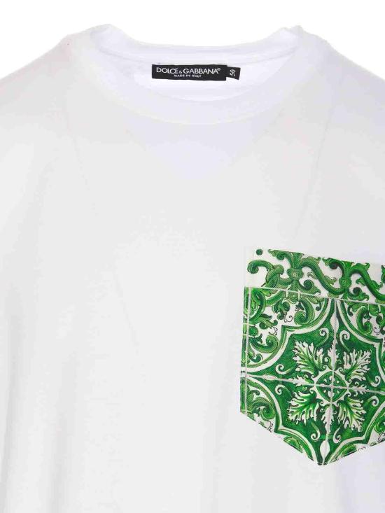  돌체앤가바나 반팔 티셔츠 G8SB2TG7NUNW0800 White - DOLCE & GABBANA