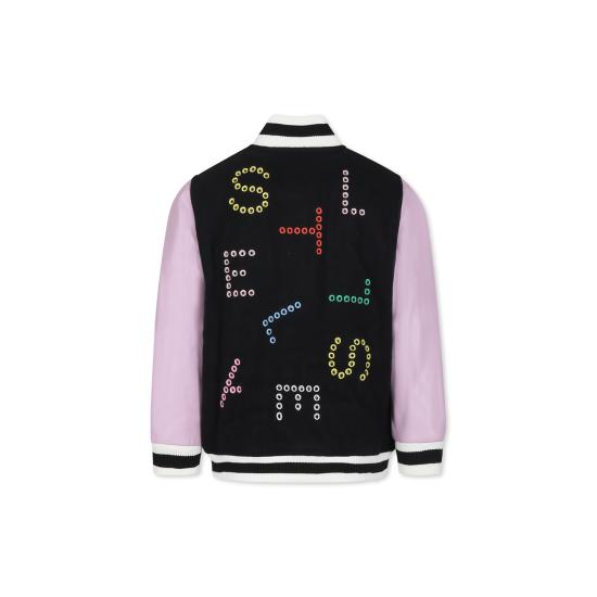 24FW [키즈] 스텔라 맥카트니 봄버 자켓 TV2C27 Z2101 930EM BLACK - STELLA MCCARTNEY