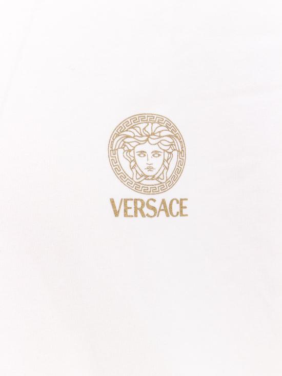 24FW 베르사체 긴팔 티셔츠 AUU010071A10011 A1001 White - VERSACE