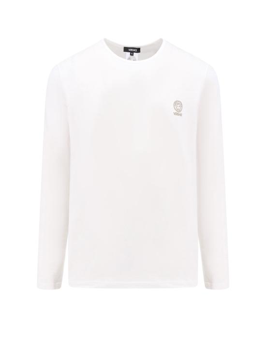 24FW 베르사체 긴팔 티셔츠 AUU010071A10011 A1001 White