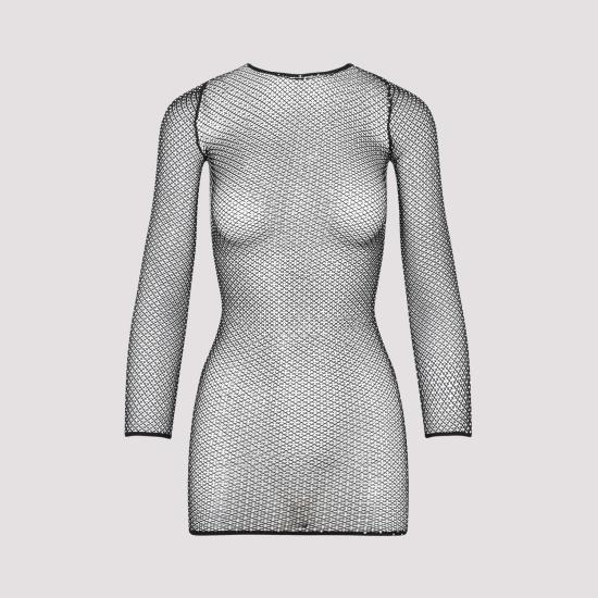  발렌시아가 숏 원피스 748657 3D2B4 1081 BLACK SILVER