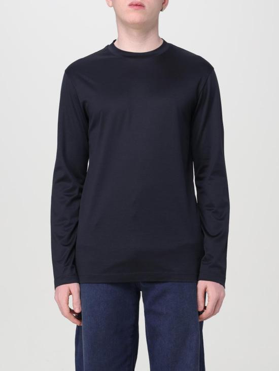 24FW 엠포리오 아르마니 긴팔 티셔츠 8N1TE91JUVZ 0999 Black