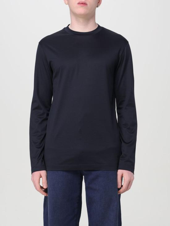 24FW 엠포리오 아르마니 긴팔 티셔츠 8N1TE91JUVZ 0920 Blue