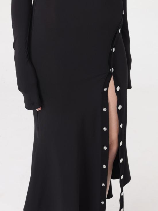  디 아티코 롱 원피스 241WCM99A014 100 Black - THE ATTICO