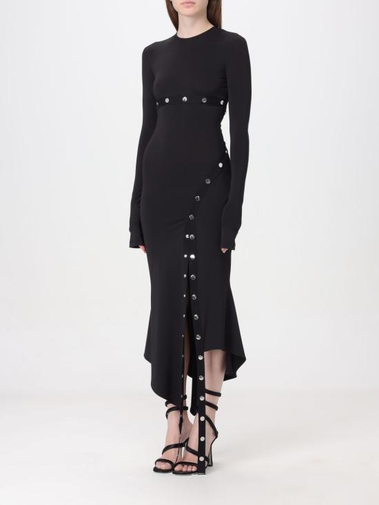  디 아티코 롱 원피스 241WCM99A014 100 Black - THE ATTICO