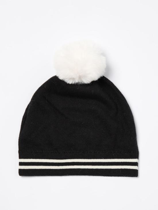 25FW [키즈] 모스키노 모자 HUX02KLHE43 60100 Black - MOSCHINO