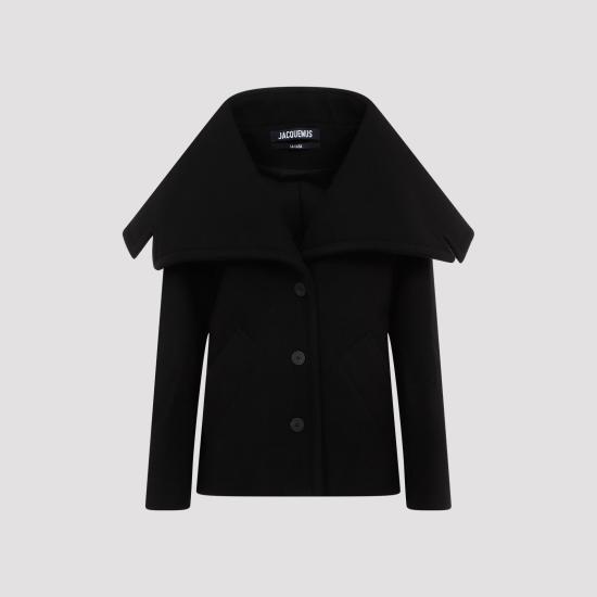 24FW 자크뮈스 코트 243CO077 1614 990 BLACK - JACQUEMUS