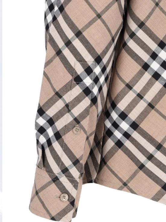 24FW 버버리 체크 울 블렌드 셔츠  8093314 C1202 - BURBERRY