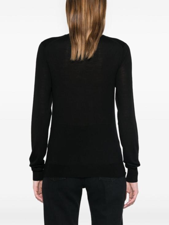 24FW 생로랑 터틀넥 800713 Y76HF 1000 NOIR - SAINT LAURENT