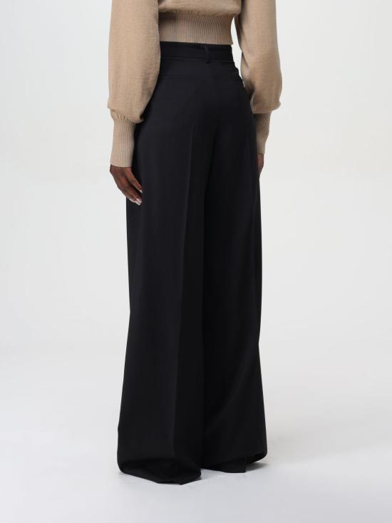 25FW 스포트막스 스트레이트 팬츠 2422136031600 004 Black - SPORTMAX