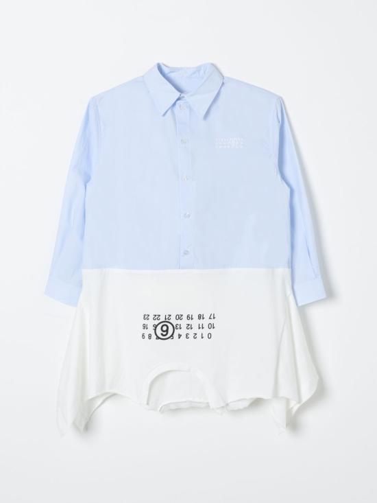 24FW [키즈] MM6 메종마르지엘라 원피스 M60640MM014 M6C24 Gnawed Blue