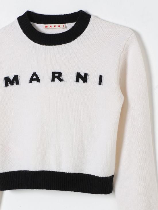 24FW [키즈] 마르니 트레이닝 상의 M00993M00ML 0M111 Natural - MARNI