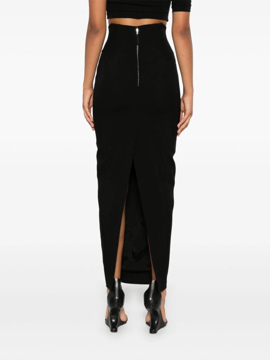 24FW 릭 오웬스 롱 스커트 RP02D3344WGP 09 BLACK - RICK OWENS