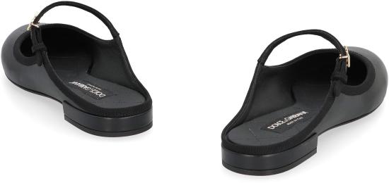 24FW 돌체앤가바나 뮬/슬리퍼 CI0174A9U91 8B956 Black - DOLCE & GABBANA