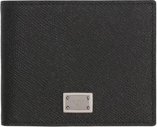  돌체앤가바나 로고 플레이트 레더 반지갑  BP3102AG219 80999 Black - DOLCE & GABBANA