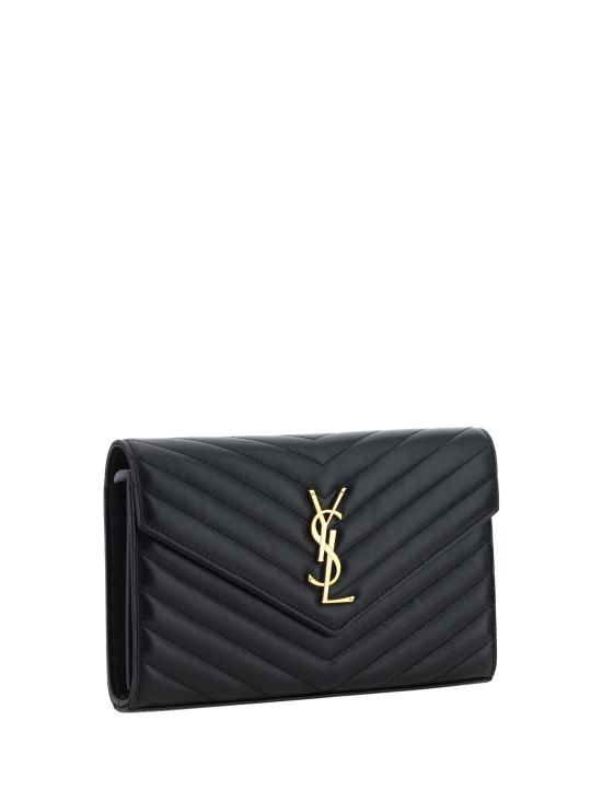 26SS 생로랑 레더 카산드라 체인 월렛 377828AAA44 1000 BLACK - SAINT LAURENT