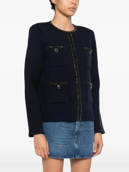  셀프 포트레이트 가디건 AW24168CBL S - SELF PORTRAIT