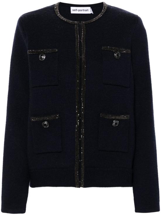  셀프 포트레이트 가디건 AW24168CBL S