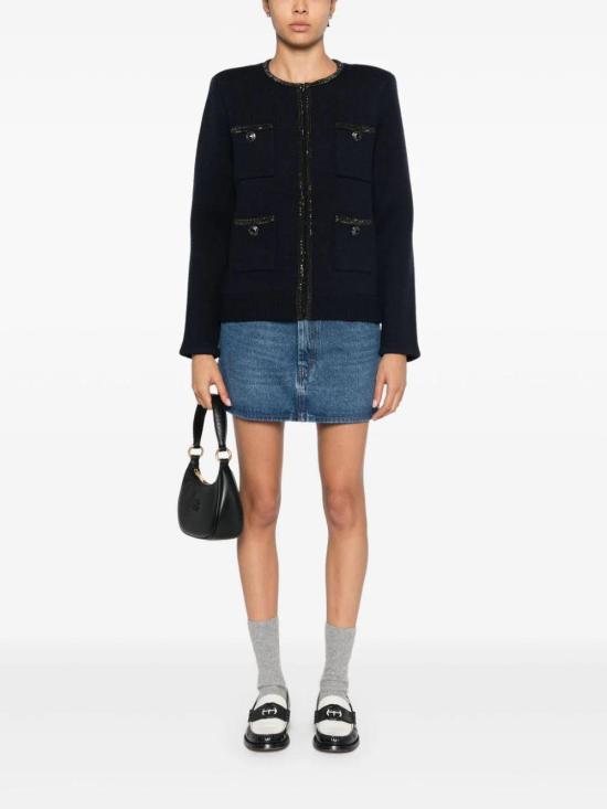  셀프 포트레이트 가디건 AW24168CBL S - SELF PORTRAIT