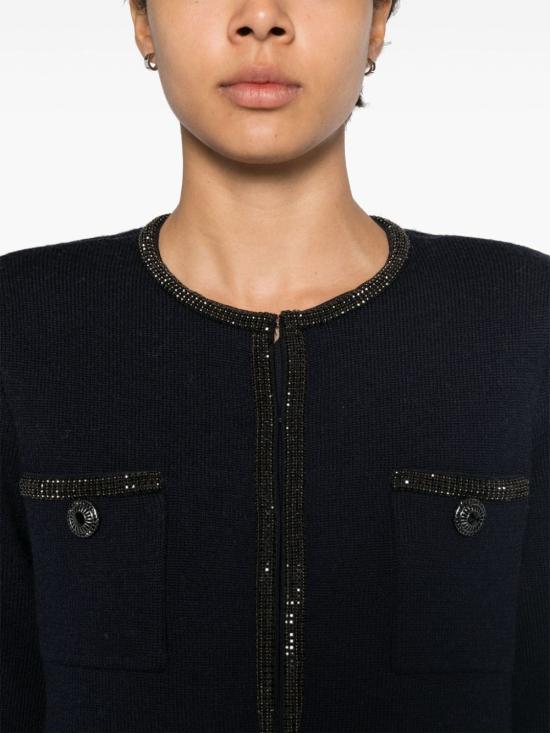  셀프 포트레이트 가디건 AW24168CBL S - SELF PORTRAIT
