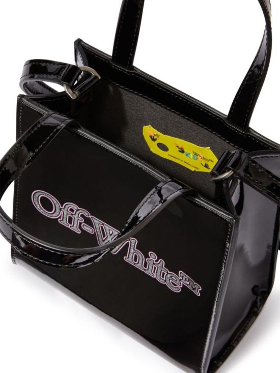 24FW [키즈] 오프화이트 토트백 OGNA002F24FAB001 1083 BLACK GL - OFF WHITE