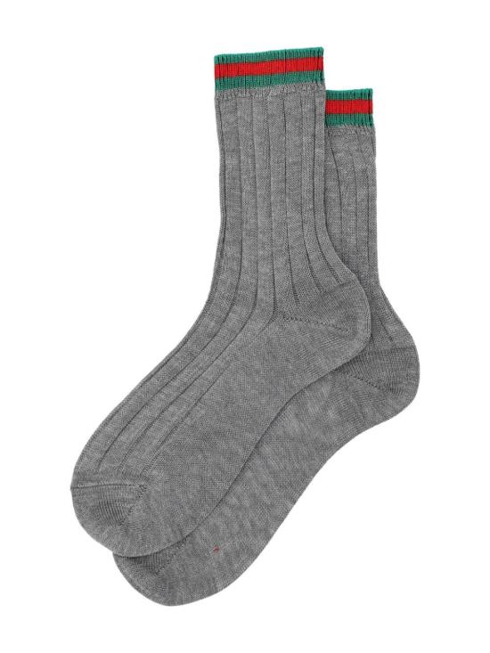 24FW [키즈] 구찌 발목 양말 750775 4K026 1166 ANTHRACITE D GREEN - GUCCI