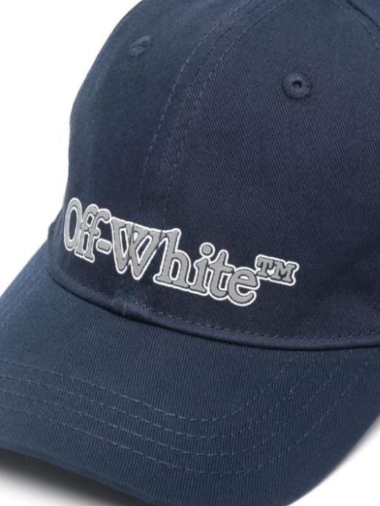 24FW [키즈] 오프화이트 모자 OBLB002F24FAB002 4680 NAVY BLUE - OFF WHITE